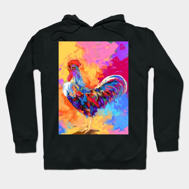 Rooster Hoodie by mailsoncello